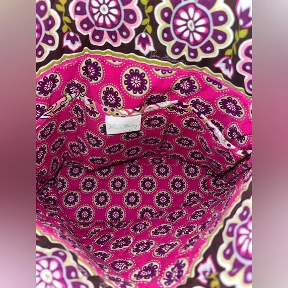 EUC Vera Bradley Pink Paisley Tote Bag - Picture 4 of 4